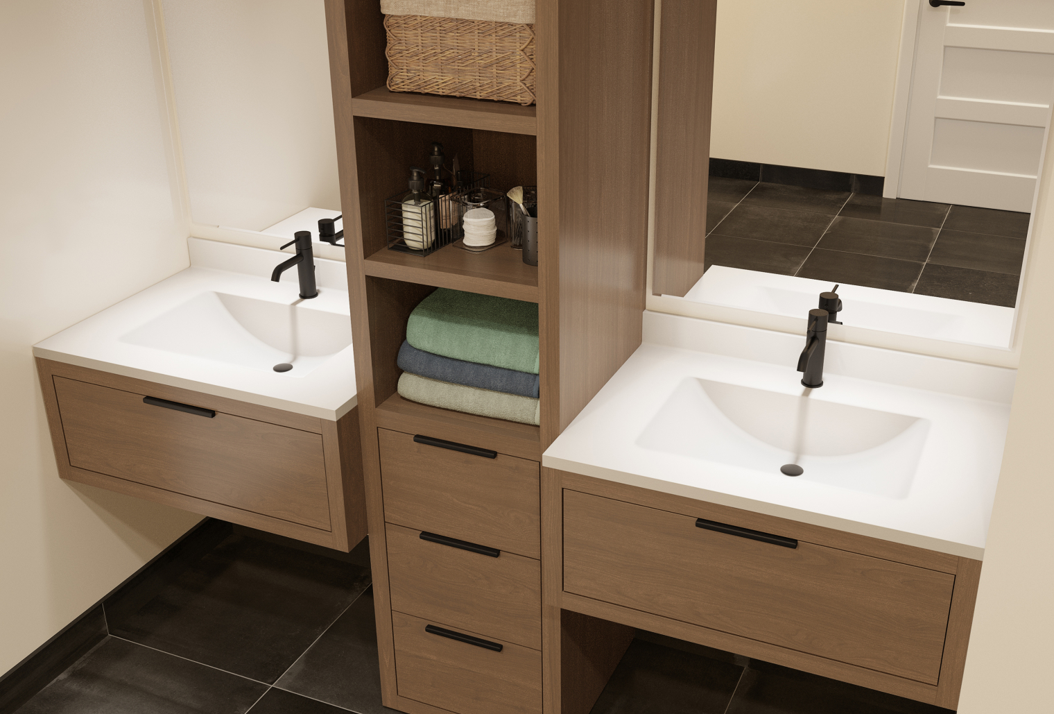 Double sink installation